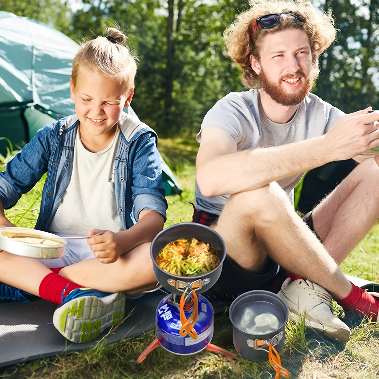 HIKEFLOW – Backpacking Cookware Kit with Fork & Spoon