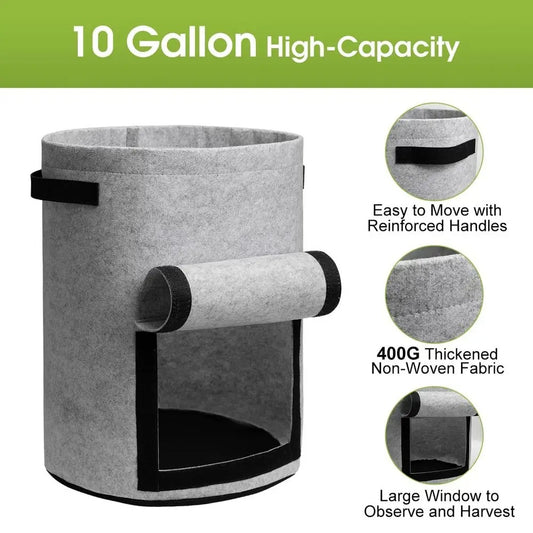 HARVESTROOT – Fabric Grow Bag Planter Set