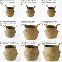 EARTHWEAVE – Panier de rangement tressé en herbe marine