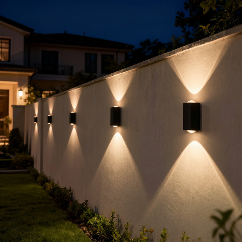 LumaFence - Solar ColorGlow Outdoor Wall Lamp Set