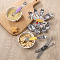 MEASURIX – Magnetic Stainless Steel Measuring Spoons Set