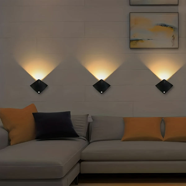 Auralis - Lampe murale moderne avec détecteur de mouvement pour la nuit