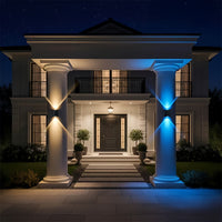 LumaFence - Solar ColorGlow Outdoor Wall Lamp Set