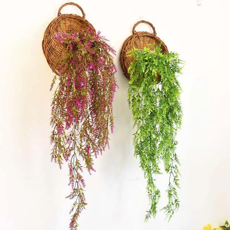 VINEHAVEN – Hanging Wicker Wall Planter Basket