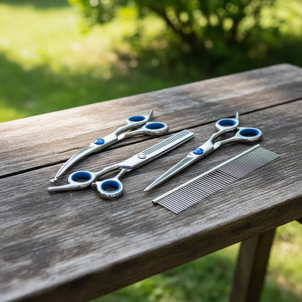 GROOMIX – Haustier-Pflegescheren-Set