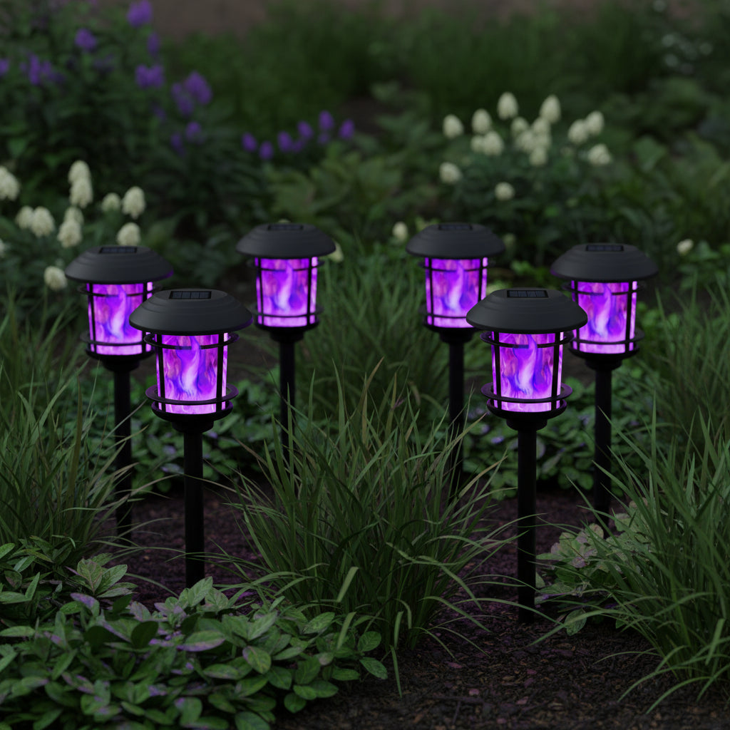 PATIOFLAME – Lampes torches solaires pour allées et chemins de cour