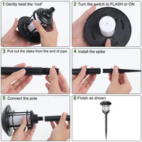 PATIOFLAME – Lampes torches solaires pour allées et chemins de cour
