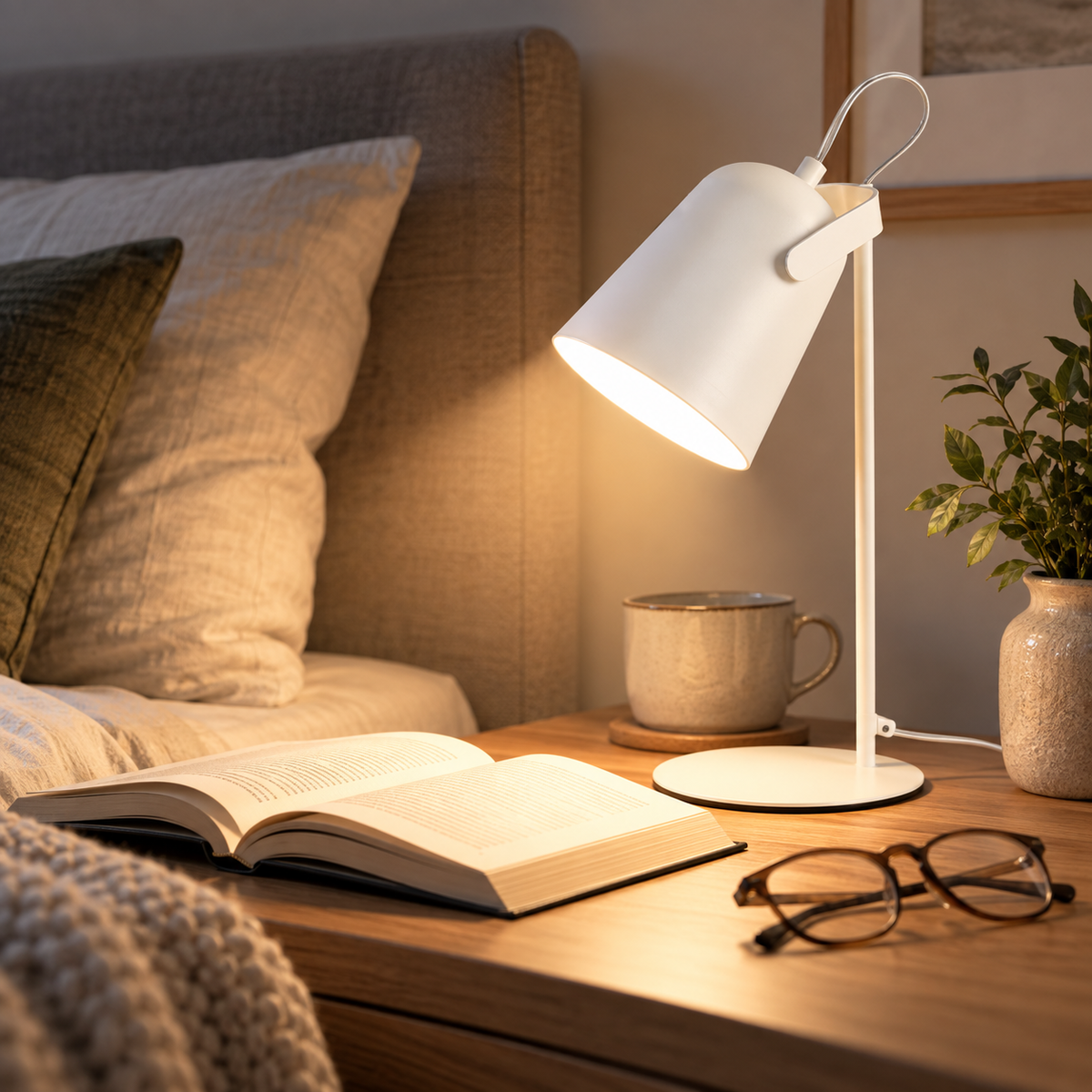 DESKFLARE – Verstellbare Schreibtischlampe für gerichtetes Alltagslicht