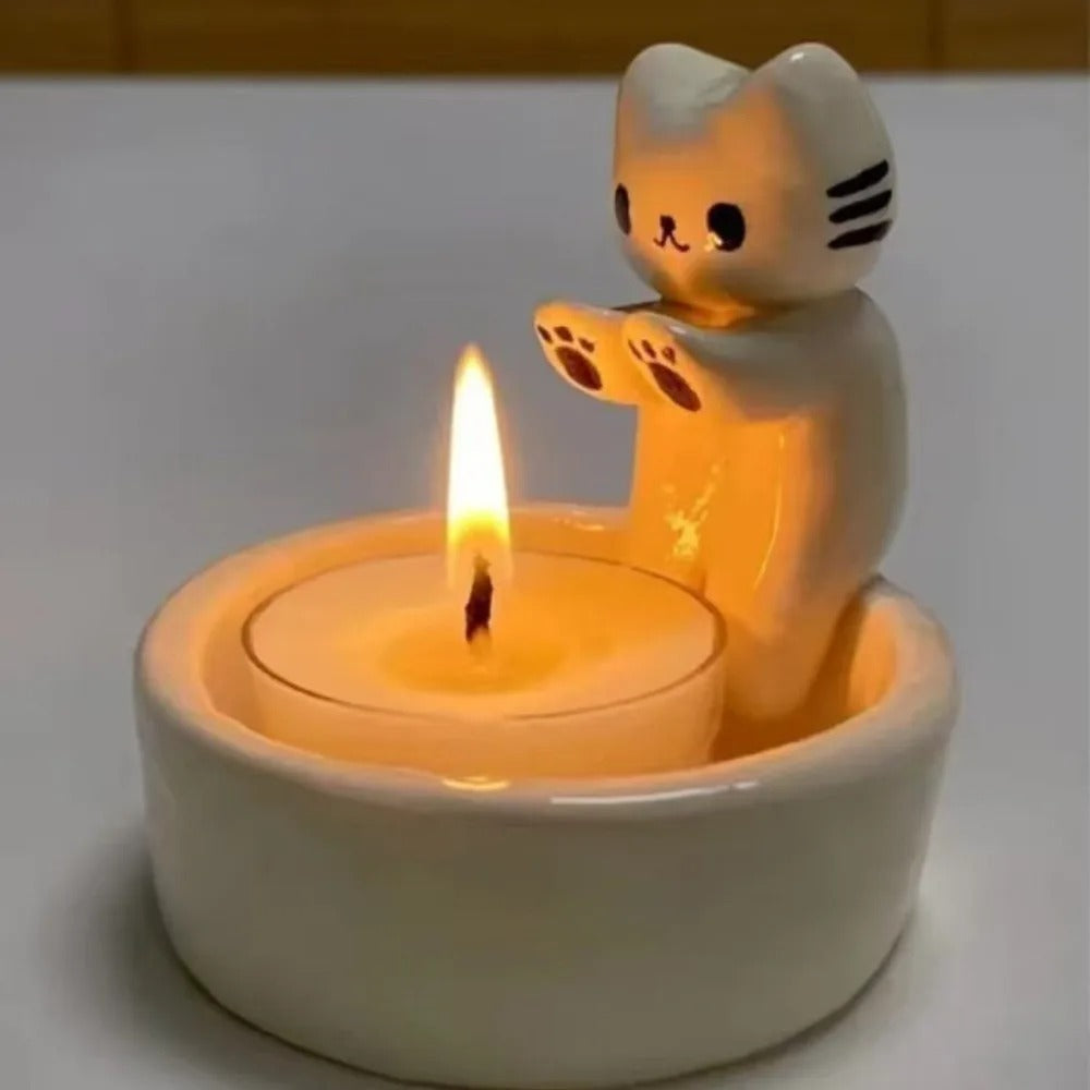 CANDLEPAWS – Cute Kitten Candle Holder