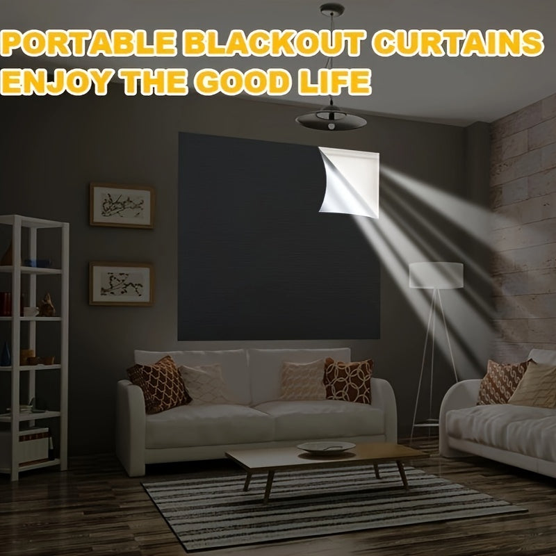 DARKFLOW – No-Drill Blackout Curtains for Home & Office Use