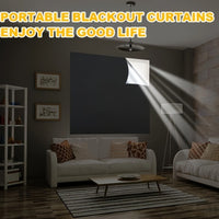 DARKFLOW – No-Drill Blackout Curtains for Home & Office Use