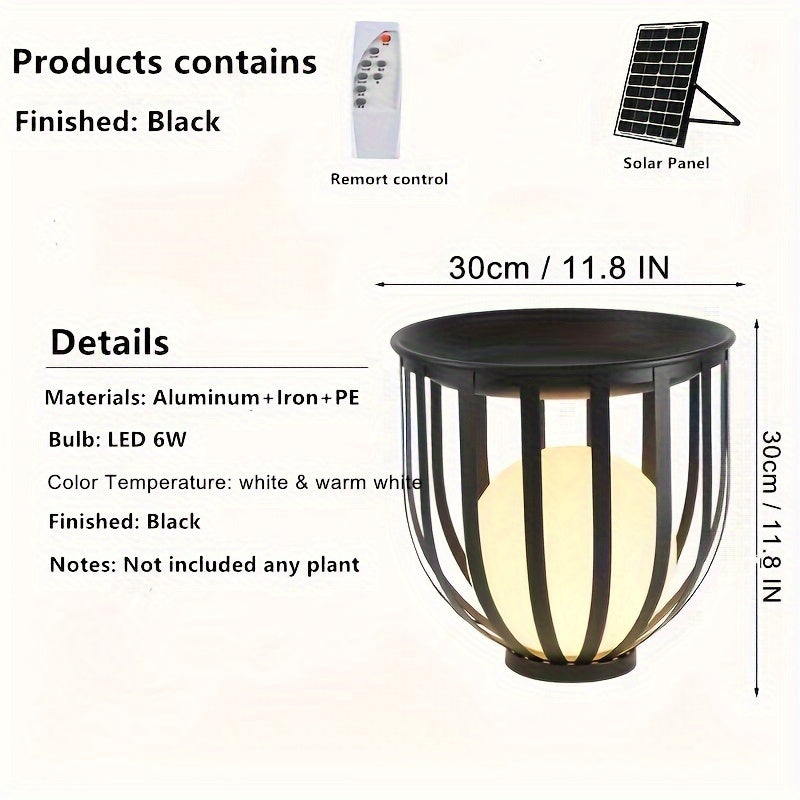 Aurevia - SolarGlow Remote Control Outdoor Garden Lamp