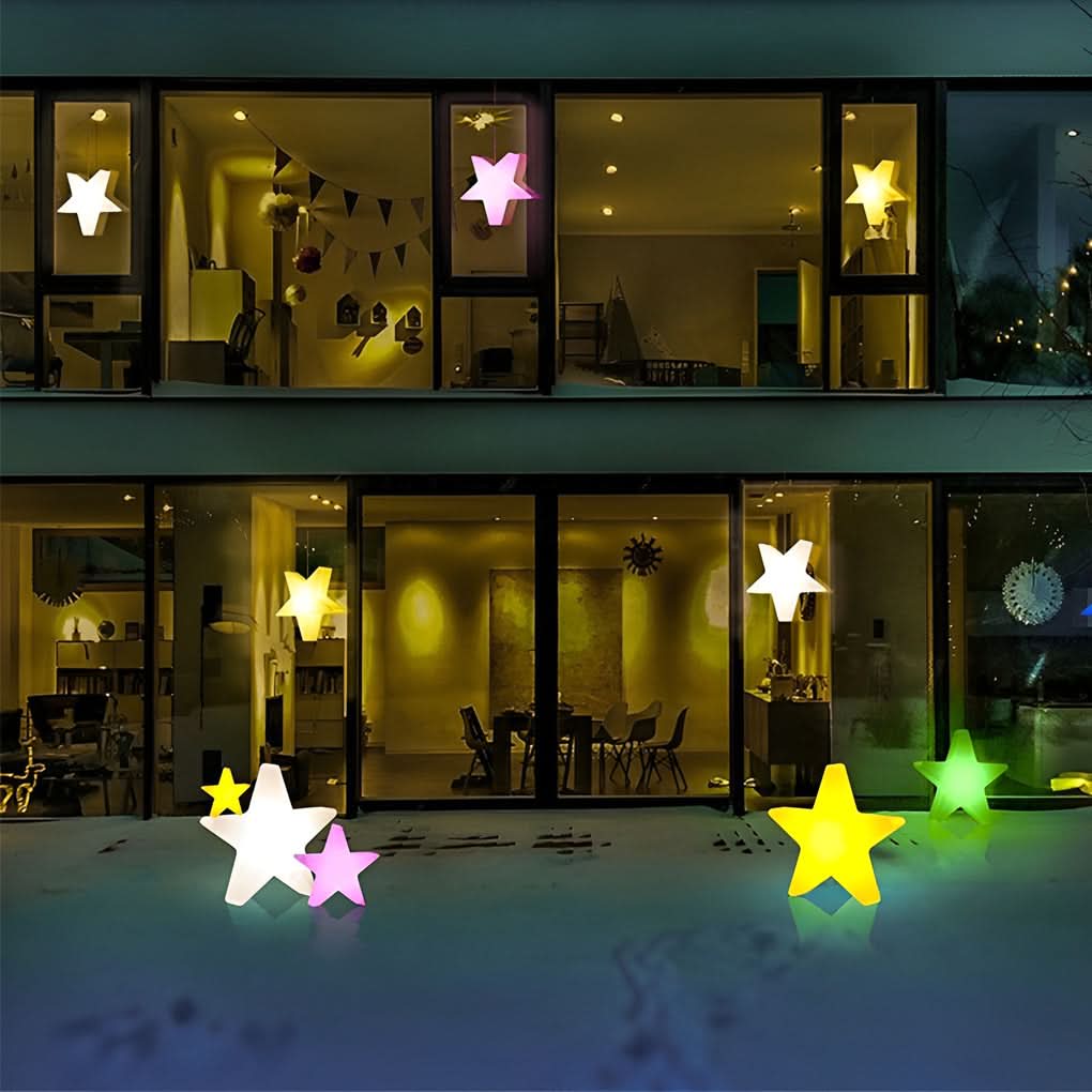 STARFEST – Colorful LED Star Christmas Lights with USB Rechargeable Glow