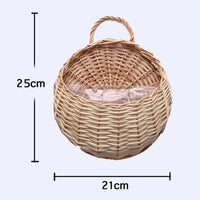VINEHAVEN – Hanging Wicker Wall Planter Basket