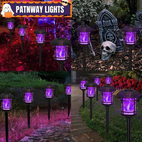 PATIOFLAME – Lampes torches solaires pour allées et chemins de cour