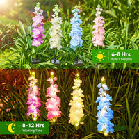BLOOMLIVA – Solar Delphinium Garden Lights for Outdoor Decor