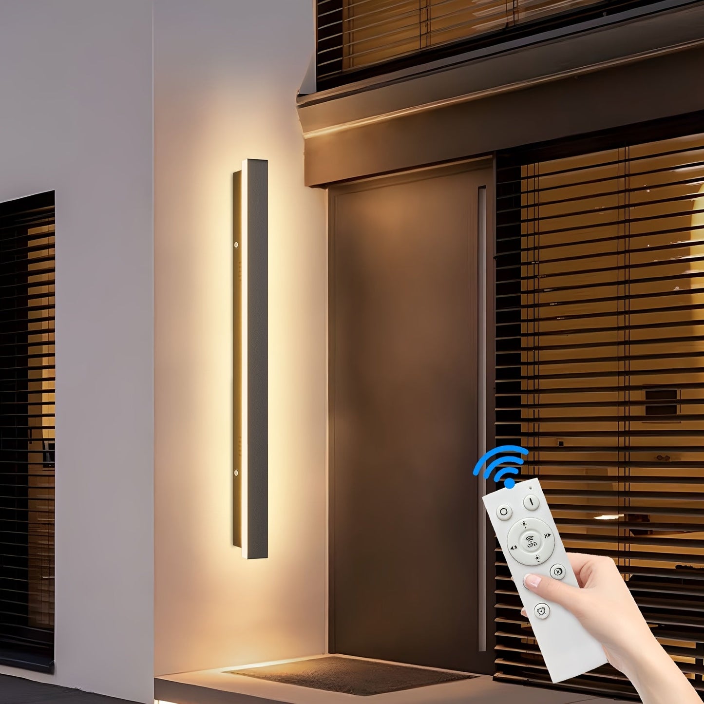 Brillanova - Dimmable Long Outdoor Wall Sconce