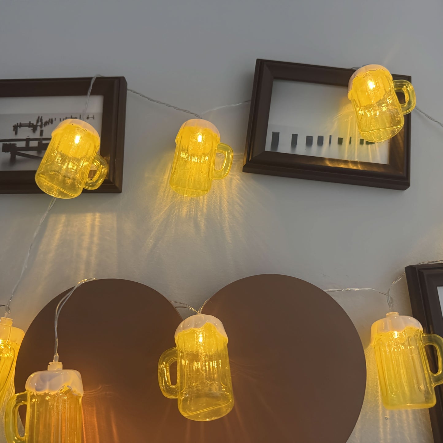 BREWGLOW – Dessus de chope de bière à LED pour un éclairage d’ambiance festif