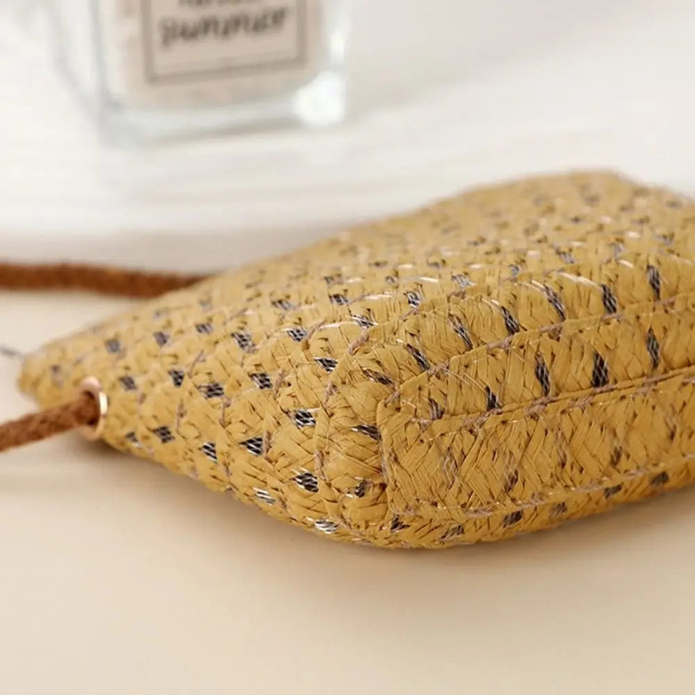 MINIBLOOM – Mini sac bandoulière en paille tissée