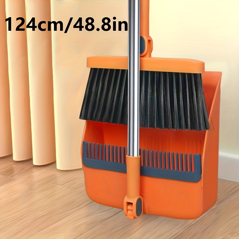 SWEEPVEX – Long Handle Broom and Dustpan Cleaning Set