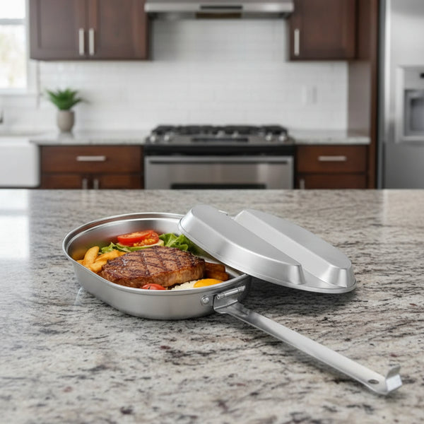 MEALTREK – Boîte à déjeuner de camping en acier inoxydable