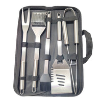 GRILLMASTER – Stainless Steel BBQ Tool Set with Carry Case
