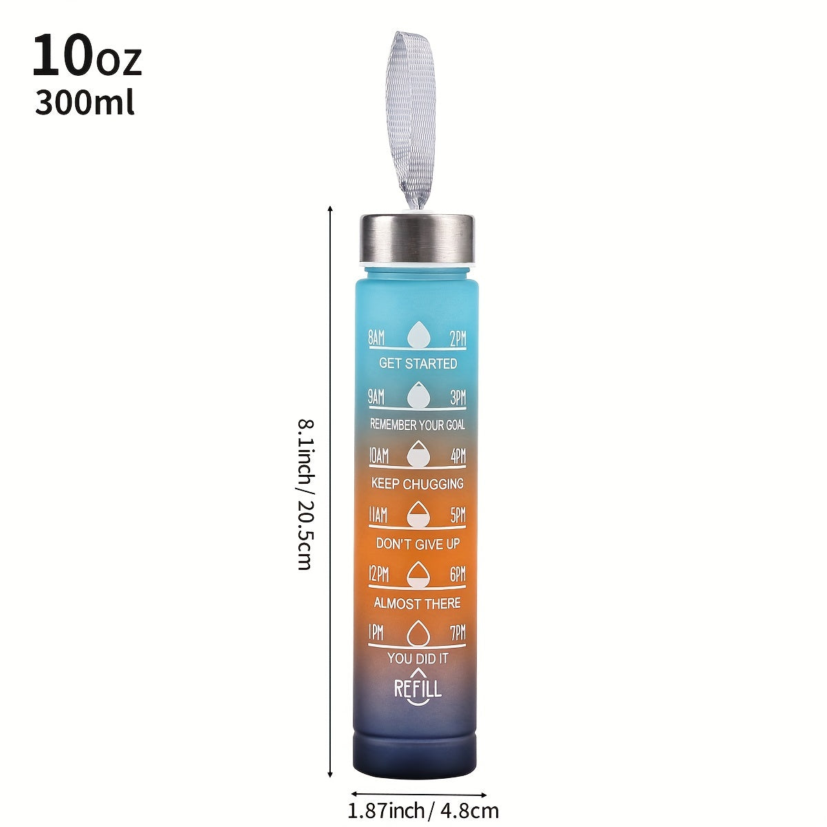 HYDRAGRAD – Gradient Water Bottle with Straw