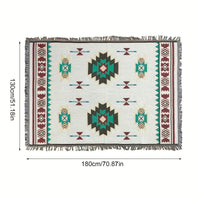 BohoLiving - Südwestlicher Jacquard-Picknickdecke