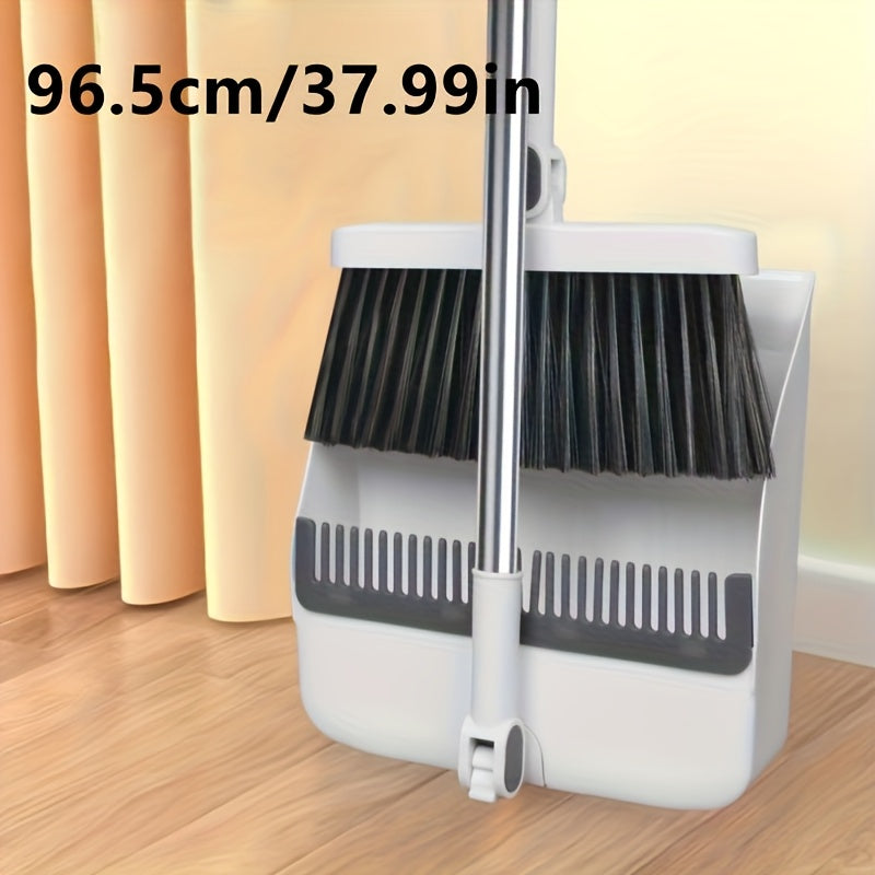 SWEEPVEX – Long Handle Broom and Dustpan Cleaning Set
