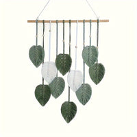 Verdelia - Bohemian Green Leaf Wall Hanging
