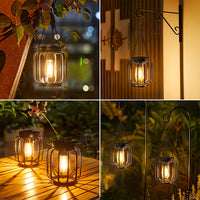 Lanterra - Solar Hanging Metal Outdoor Lantern