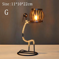 LUMIVIBE – Abstract Metal Candle Holder Sculpture