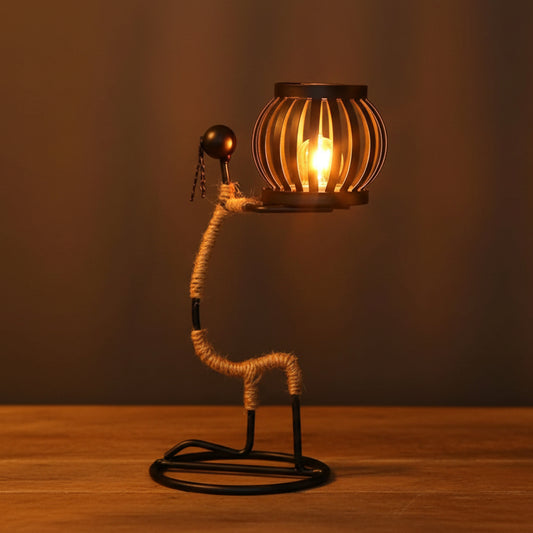 LUMIVIBE – Abstrakte Metall-Kerzenhalter-Skulptur