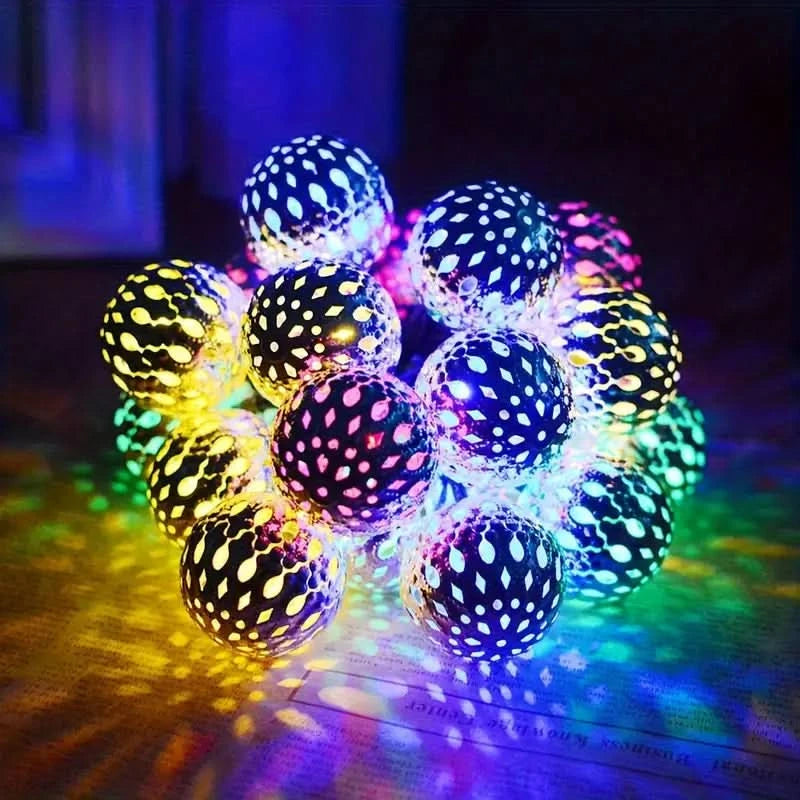 CASALORA – Marokkanische Lichterkette mit Kugeln für warmes dekoratives Licht