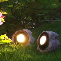 Stoneva - Solar simuliertes Felsen-Gartenlicht