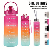 HYDRAGRAD – Gradient Water Bottle with Straw