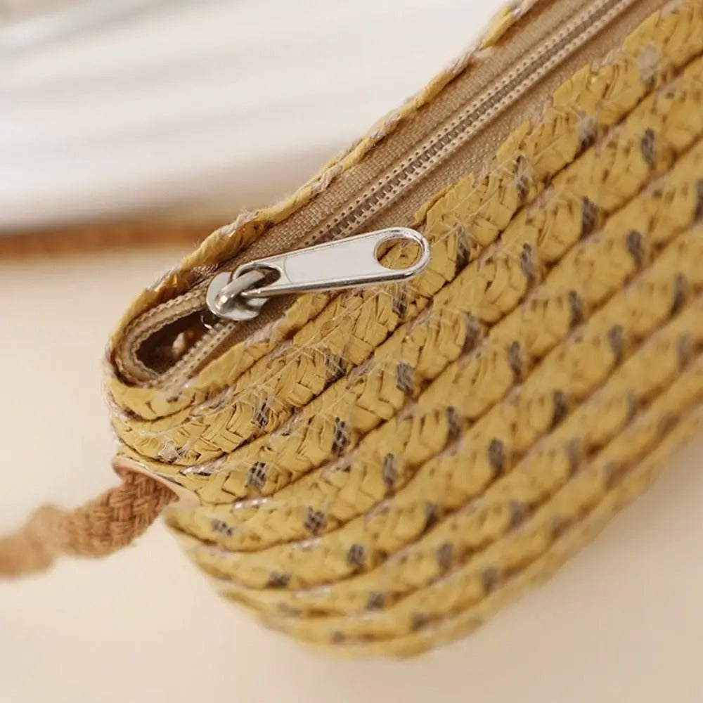 MINIBLOOM – Mini sac bandoulière en paille tissée