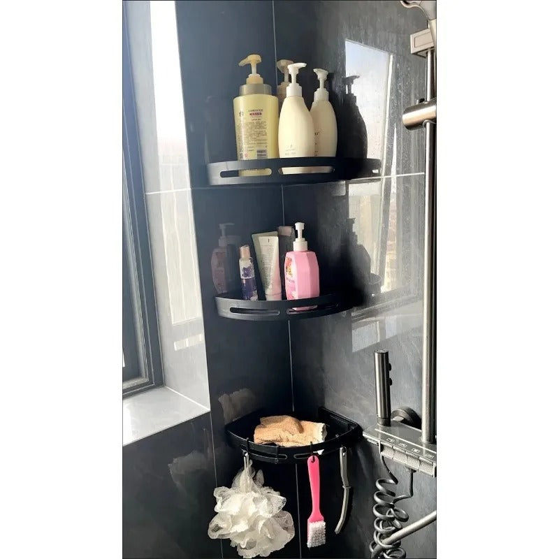 STORAVEX – No Drill Adhesive Shower Shelf Organizer