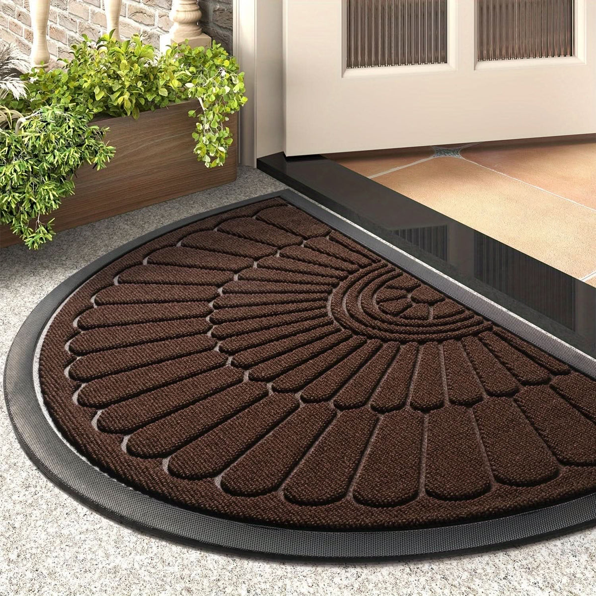 CRESNORIA – Half-Moon Entry Mat for Stylish Home Entrances