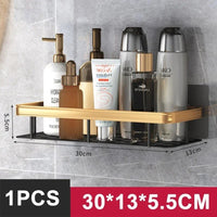 ALUVAULT – Organisateur mural en alliage d'aluminium pour étagère de salle de bain