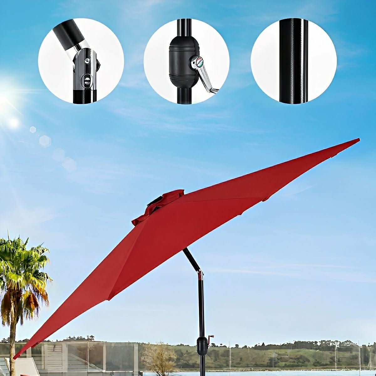 CANOPYGLOW – Lampes solaires pour parasol, pour des soirées élégantes en extérieur