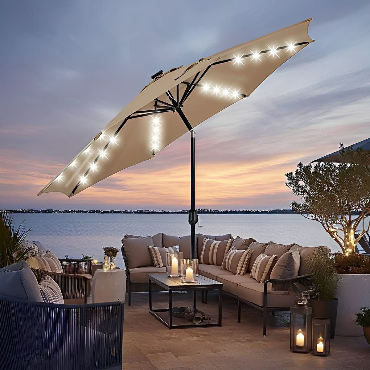 CANOPYGLOW – Lampes solaires pour parasol, pour des soirées élégantes en extérieur