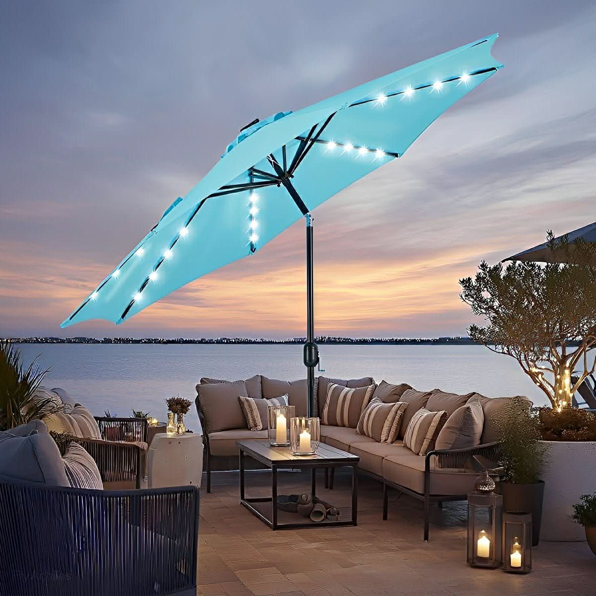 CANOPYGLOW – Lampes solaires pour parasol, pour des soirées élégantes en extérieur