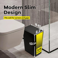 PRESSLUX – Slim Press Top Trash Can 10L