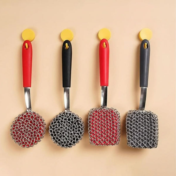 CHAINFLOW – Éponge pour grill en acier inoxydable sans poils
