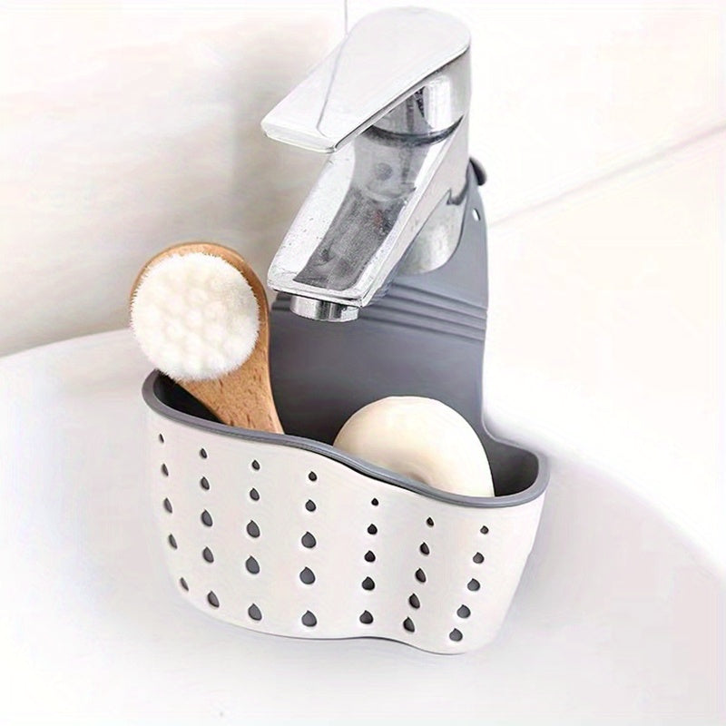 SINKORGANIX – Plateau de rangement réglable pour évier avec ensemble d'éponges