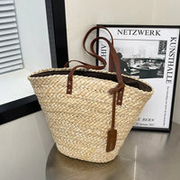 SUNHAVEN – Sac de plage tressé en paille