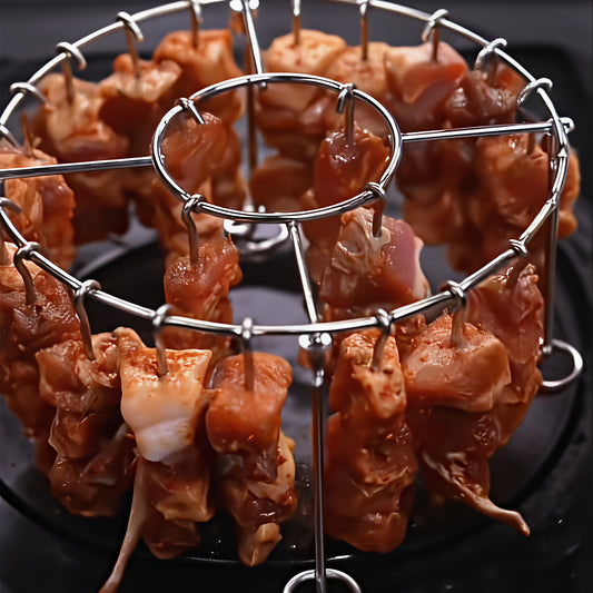 GRILLTOWER – Stainless Steel Vertical Skewer Rack Set