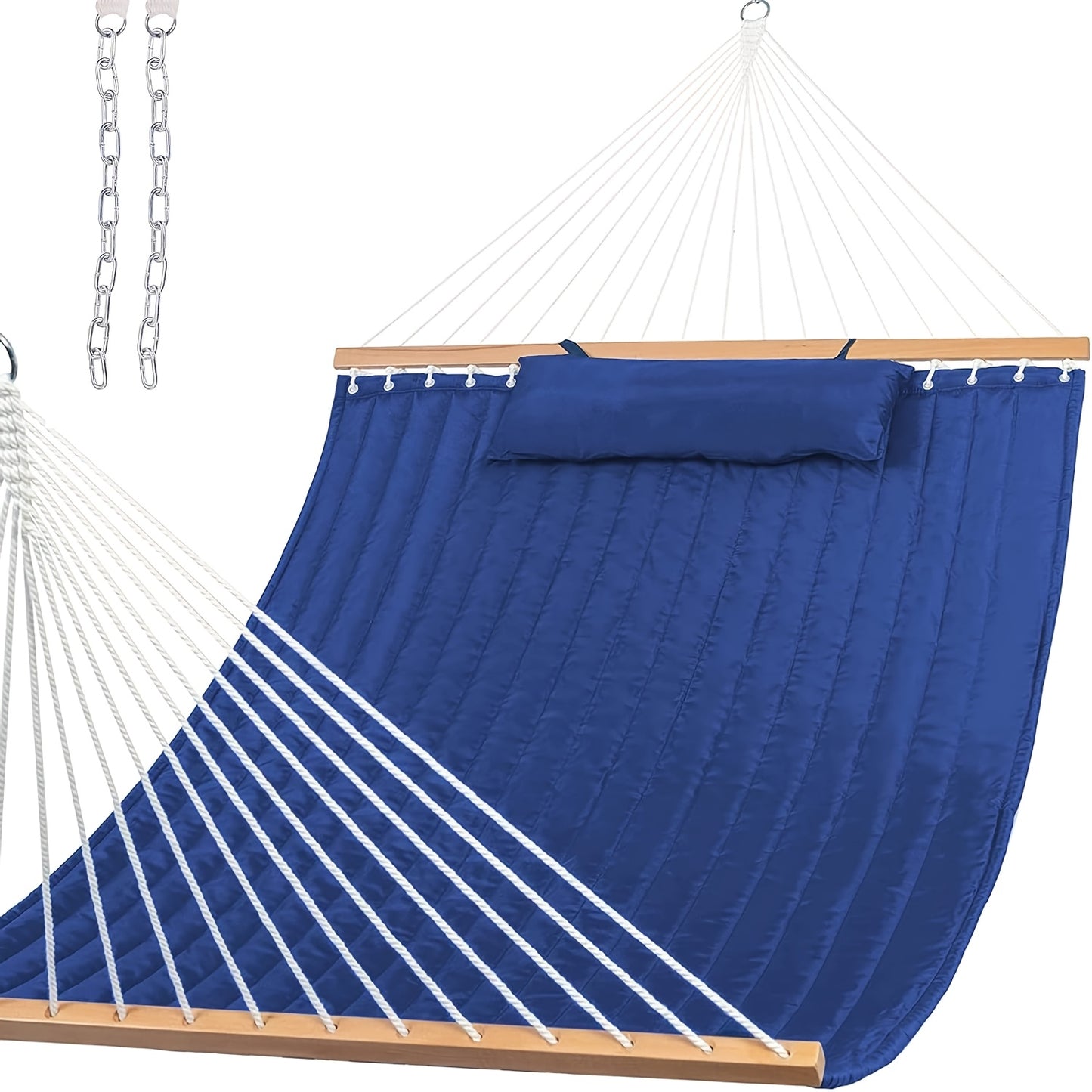 QUILTFLOW – Double Quilted Hammock for Patio & Poolside Comfort