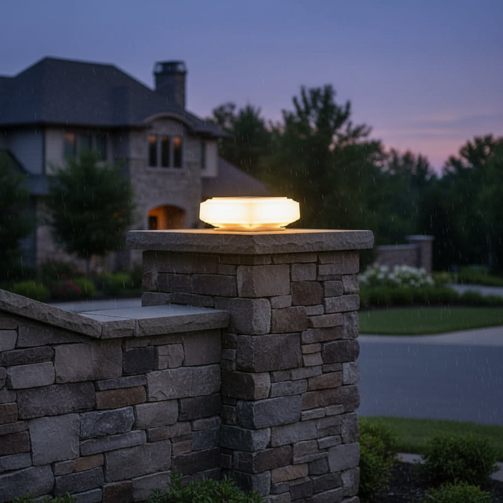 AMBIORA - Solar-Powered Pillar Light for Elegant Outdoor Ambience 2